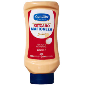 Greek style mixed ketchup and mayoannaise CONDITO 12x435ml (TOP DOWN)