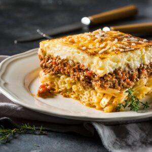 Greek traditional frozen pastitsio 8x400gr/case  retail SPITRO code P4213003