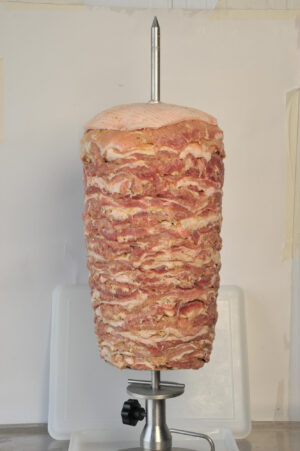 Greek frozen pork gyros 60-40 Belly-Shoulder GREEK FARM code 131099001