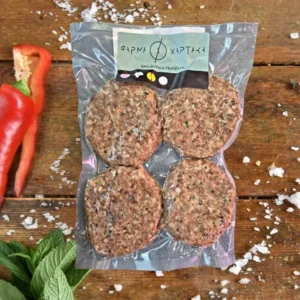 Greek style frozen LAMB BURGER retail pack GREEK FARM 600gr code 131799002