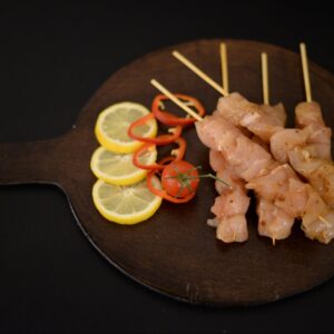 Greek frozen handmade chicken breast souvlaki 100gr 5kg/case FSM code 33231000