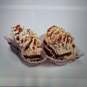 Greek style frozen mini TIRAMISU cake 48pcsx35gr/case approx. 2,2kg ZS code 52011