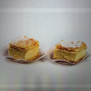 Greek style frozen mini MILLEFEUILLE cake 40pcsx36gr approx. 1,45kg ZS code 52022