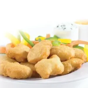 Frozen battered halal chicken nuggets 6x1kg code CH1493