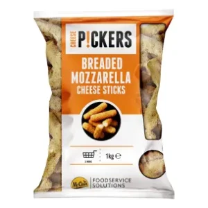 Frozen breaded McCAIN MOZZARELLA sticks 1kg/bag code VEG907