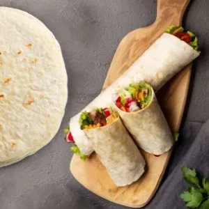 Ambient 12″ flour tortilla wraps LETSDOUGH 6×18/case code BAK461