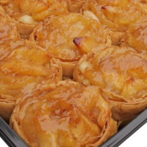 Greek frozen APPLE AGKALIA in syrup 12pcs/tray MELI code 6159