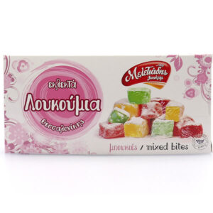 Greek traditional delight BITES LOUKOUMI MELETIADIS 16x300gr