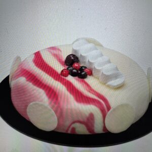 Greek frozen MASTIC COULIS FOREST birthday cake approx 1kg PP code 170018