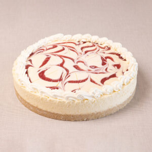 Frozen pre-cut STRAWBERRY cheese cake 10″ 12pcs SUGVA