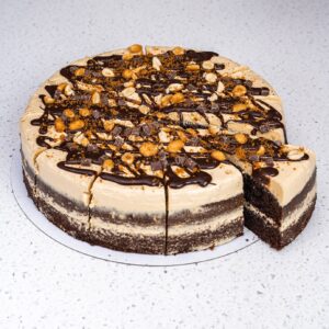 Frozen pre-cut CHOCOLATE and PEANUT BUTTER cake 12pcs SUGVA