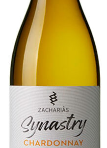 Greek white wine SYNASTRY CHARDONNAY ZACHARIAS 12x750ml